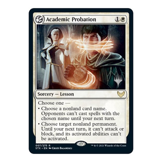 Academic Probation (PPSTX) #7 Rare (Foil Lightly Played) Promo Pack: Strixhaven Magic: The Gathering: 2021