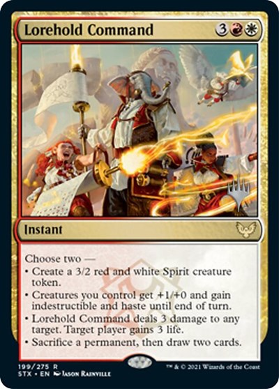 Lorehold Command (PPSTX) #199p Rare (Lightly Played) Promo Pack: Strixhaven Magic: The Gathering: 2021