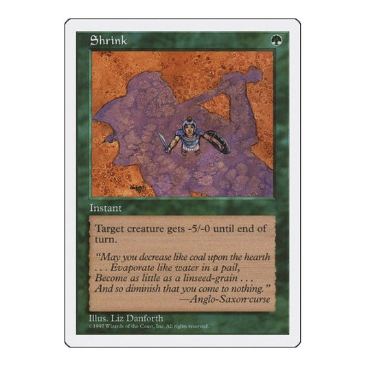 Shrink (5ED) #326 Common (Moderately Played) Fifth Edition Magic: The Gathering: 1997