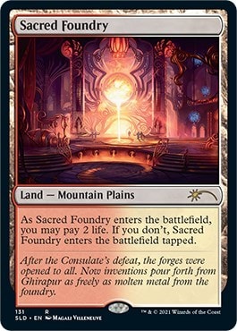 Sacred Foundry (SLD) #131 Rare (Lightly Played) Secret Lair Drop Series Magic: The Gathering: 2026