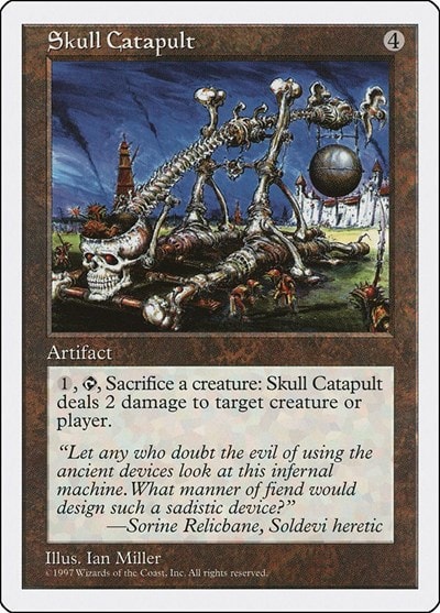 Skull Catapult (5ED) #399 Uncommon (Moderately Played) Fifth Edition Magic: The Gathering: 1997