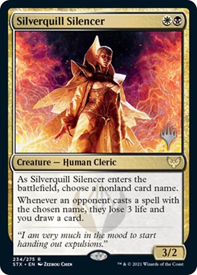 Silverquill Silencer (PPSTX) #234p Rare (Lightly Played) Promo Pack: Strixhaven Magic: The Gathering: 2021