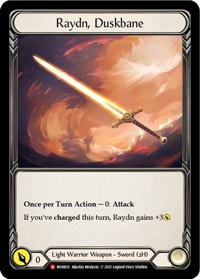 Raydn Duskbane (MON) #MON031 Majestic (Unlimited Edition Normal Lightly Played) Monarch Flesh and Blood TCG: 2021