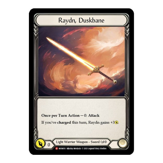 Raydn, Duskbane (MON) #MON031 Majestic (Unlimited Edition Normal Lightly Played) Monarch Flesh and Blood TCG: 2021