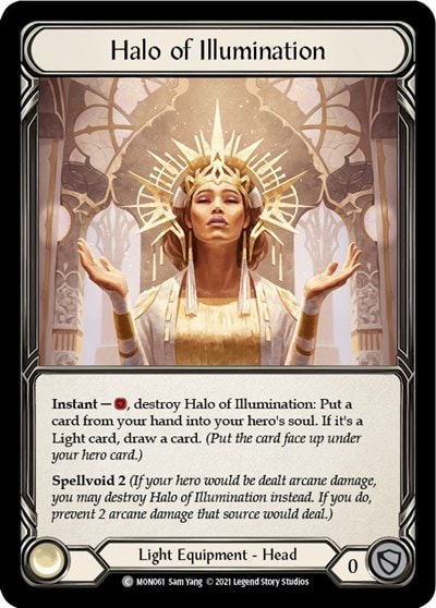 Halo of Illumination (MON) #MON061 Common (Unlimited Edition Rainbow Foil Near Mint) Monarch Flesh and Blood TCG: 2021
