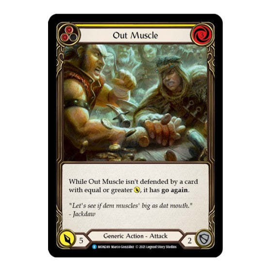 Out Muscle (Yellow) (MON) #MON249 Rare Monarch Flesh and Blood TCG: 2021