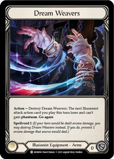 Dream Weavers (MON) #MON090 Common (Unlimited Edition Rainbow Foil Near Mint) Monarch Flesh and Blood TCG: 2021
