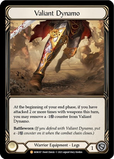Valiant Dynamo (MON) #MON107 Legendary (Unlimited Edition Rainbow Foil Near Mint) Monarch Flesh and Blood TCG: 2021