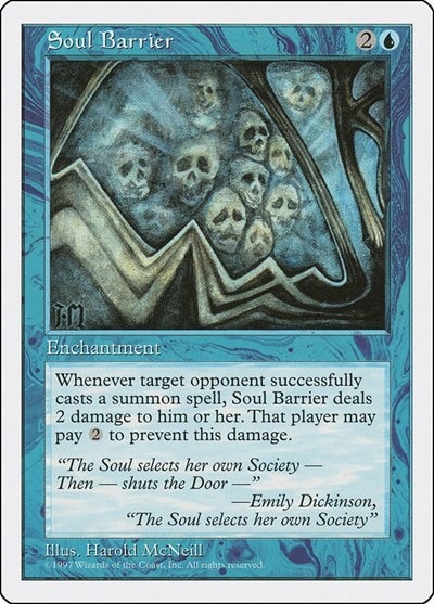 Soul Barrier (5ED) #125 Common (Heavily Played) Fifth Edition Magic: The Gathering: 1997