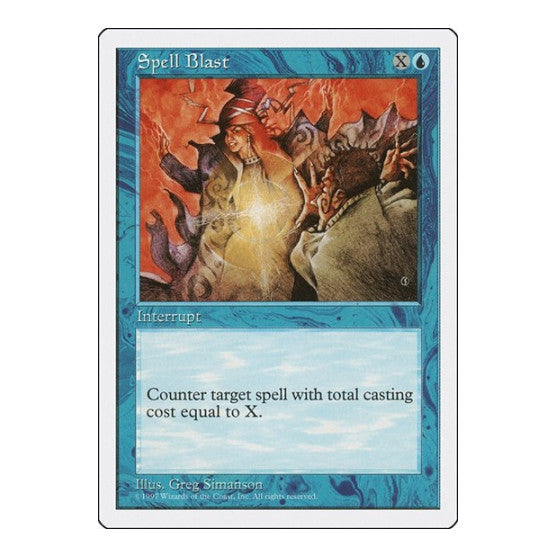 Spell Blast (5ED) #126 Common (Lightly Played) Fifth Edition Magic: The Gathering: 1997
