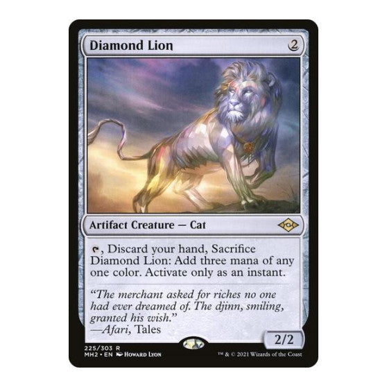 Diamond Lion (MH2) #225 Rare (Foil Lightly Played) Modern Horizons 2 Magic: The Gathering: 2021
