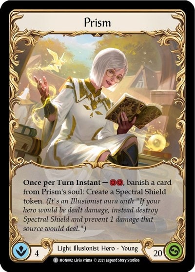Prism Prism Sculptor of Arc Light (MON) #MON002 // MON001 Token (Unlimited Edition Normal Lightly Played) Monarch Flesh and Blood TCG: 2021