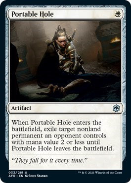 Portable Hole (AFR) #33 Uncommon (Lightly Played) Adventures in the Forgotten Realms Magic: The Gathering: 2021
