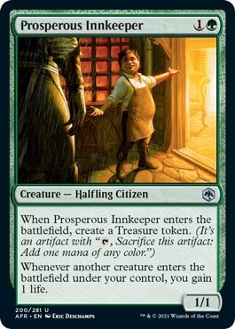Prosperous Innkeeper (AFR) #200 Uncommon (Lightly Played) Adventures in the Forgotten Realms Magic: The Gathering: 2021