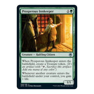 Prosperous Innkeeper (AFR) #200 Uncommon (Lightly Played) Adventures in the Forgotten Realms Magic: The Gathering: 2021