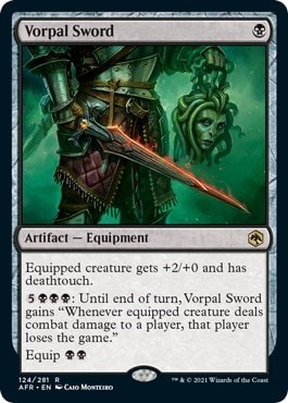 Vorpal Sword (AFR) #124 Rare (Near Mint) Adventures in the Forgotten Realms Magic: The Gathering: 2021