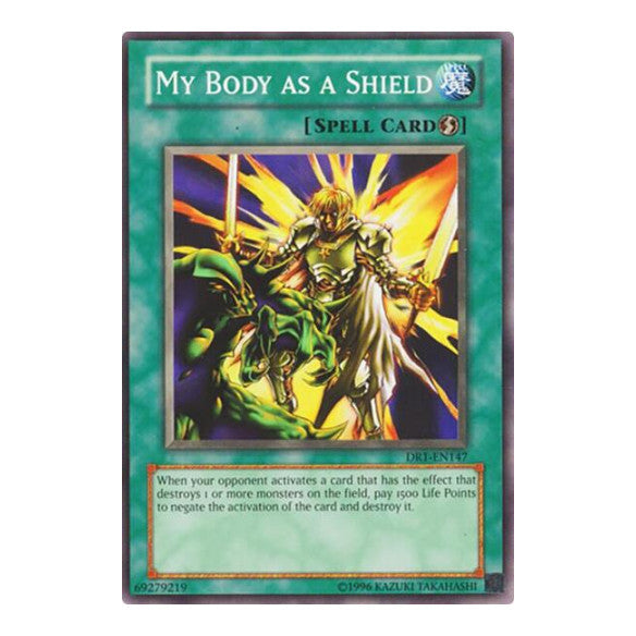 My Body as a Shield (DR1) #DR1-EN147 Common / Short Print (Unlimited Moderately Played) Dark Revelation Volume 1 YuGiOh: 2005