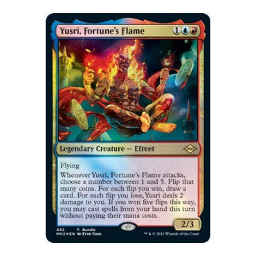 Yusri, Fortune's Flame (MH2 Bundle) (UMP) #492 Promo (Foil Lightly Played) Unique and Miscellaneous Promos Magic: The Gathering: 2026