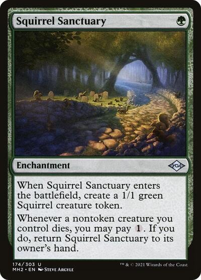 Squirrel Sanctuary (MH2) #174 Uncommon (Lightly Played) Modern Horizons 2 Magic: The Gathering: 2021
