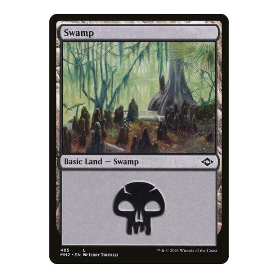 Swamp 485 (MH2) #485 Land (Foil Lightly Played) Modern Horizons 2 Magic: The Gathering: 2021