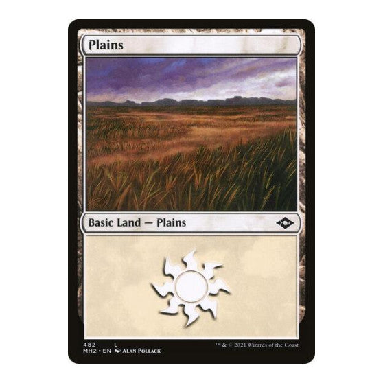 Plains 482 (MH2) #482 Land (Foil Lightly Played) Modern Horizons 2 Magic: The Gathering: 2021