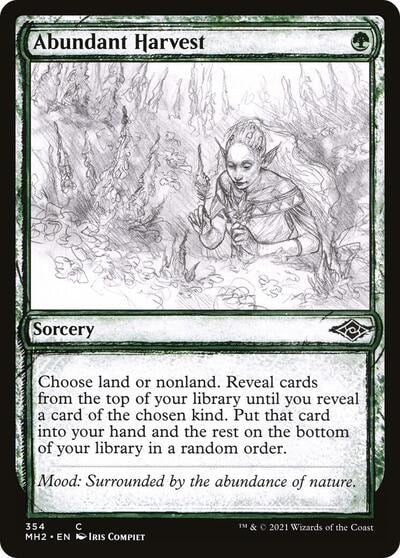 Abundant Harvest Showcase (MH2) #354 Common (Lightly Played) Modern Horizons 2 Magic: The Gathering: 2021