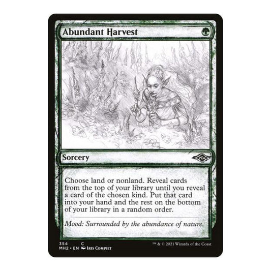 Abundant Harvest (Showcase) (MH2) #354 Common (Lightly Played) Modern Horizons 2 Magic: The Gathering: 2021