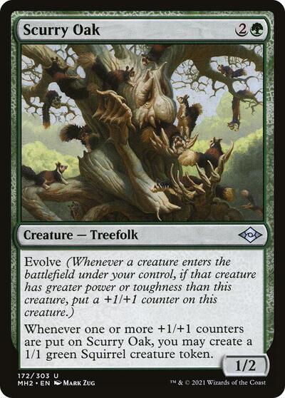 Scurry Oak (MH2) #172 Uncommon (Lightly Played) Modern Horizons 2 Magic: 2021