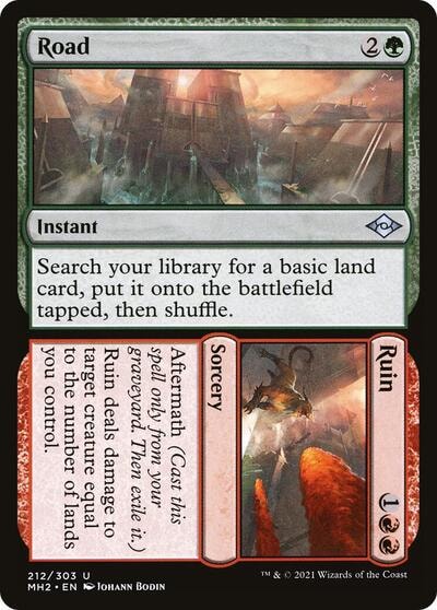 Road Ruin (MH2) #212 Uncommon (Lightly Played) Modern Horizons 2 Magic: The Gathering: 2021