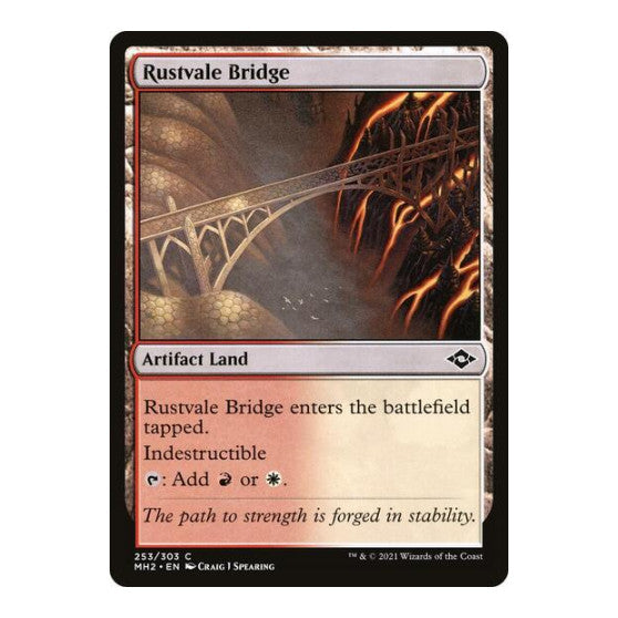Rustvale Bridge (MH2) #253 Common (Lightly Played) Modern Horizons 2 Magic: The Gathering: 2021