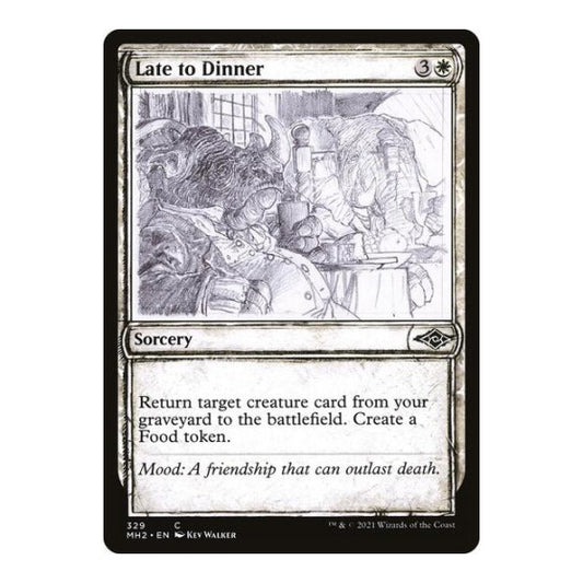 Late to Dinner (Showcase) (MH2) #329 Common (Lightly Played) Modern Horizons 2 Magic: The Gathering: 2021