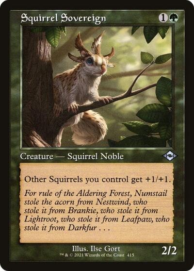 Squirrel Sovereign Retro Frame (MH2) #415 Uncommon (Lightly Played) Modern Horizons 2 Magic: The Gathering: 2021
