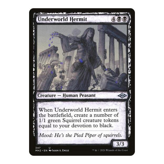 Underworld Hermit (Showcase) (MH2) #347 Uncommon Modern Horizons 2 Magic: The Gathering: 2021
