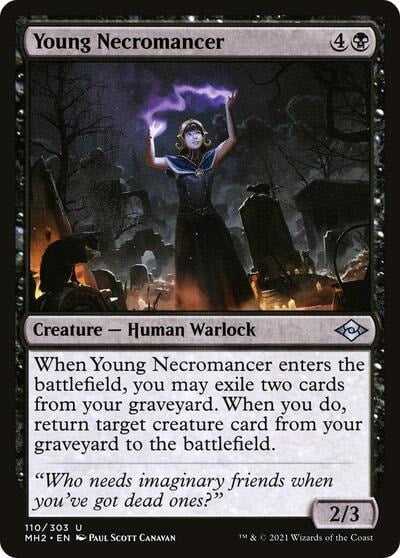 Young Necromancer (MH2) #110 Uncommon (Lightly Played) Modern Horizons 2 Magic: The Gathering: 2021