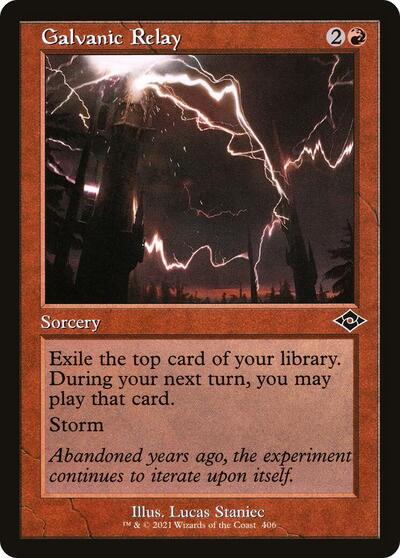 Galvanic Relay Retro Frame (MH2) #406 Common (Lightly Played) Modern Horizons 2 Magic: The Gathering: 2021