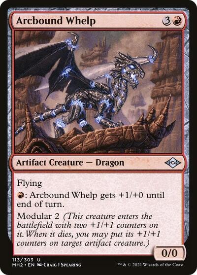 Arcbound Whelp (MH2) #113 Uncommon (Lightly Played) Modern Horizons 2 Magic: The Gathering: 2021