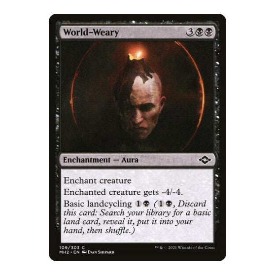 World-Weary (MH2) #109 Common (Lightly Played) Modern Horizons 2 Magic: The Gathering: 2021