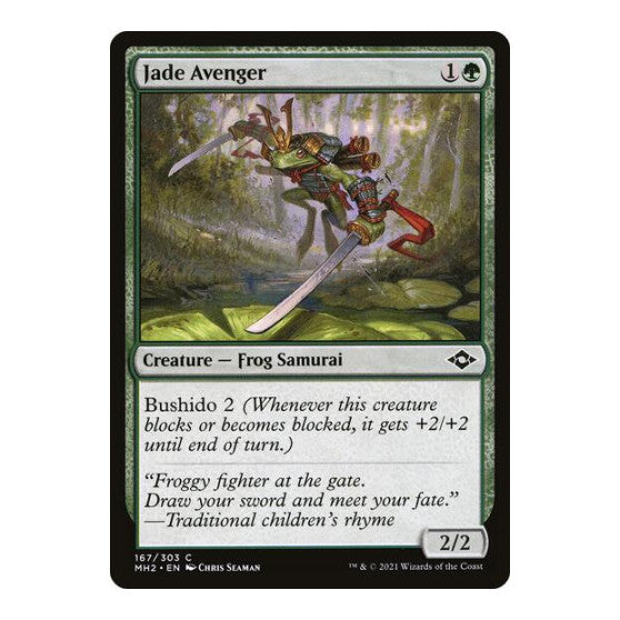 Jade Avenger (MH2) #167 Common Modern Horizons 2 Magic: The Gathering: 2021