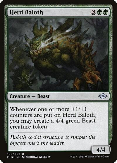Herd Baloth (MH2) #165 Uncommon (Lightly Played) Modern Horizons 2 Magic: The Gathering: 2021