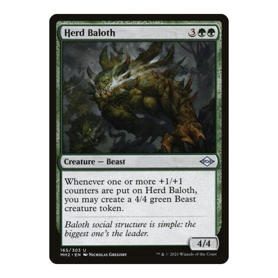 Herd Baloth (MH2) #165 Uncommon (Lightly Played) Modern Horizons 2 Magic: The Gathering: 2021