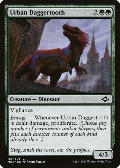 Urban Daggertooth (MH2) #181 Common (Lightly Played) Modern Horizons 2 Magic: The Gathering: 2021