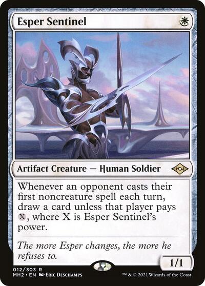Esper Sentinel (MH2) #12 Rare (Near Mint) Modern Horizons 2 Magic: The Gathering: 2021