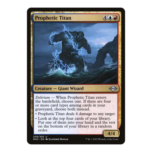 Prophetic Titan (MH2) #209 Uncommon (Lightly Played) Modern Horizons 2 Magic: The Gathering: 2021