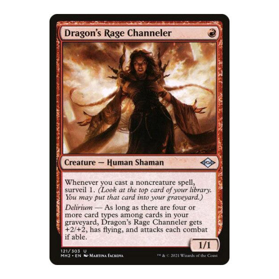 Dragons Rage Channeler (MH2) #121 Uncommon (Lightly Played) Modern Horizons 2 Magic: The Gathering: 2021
