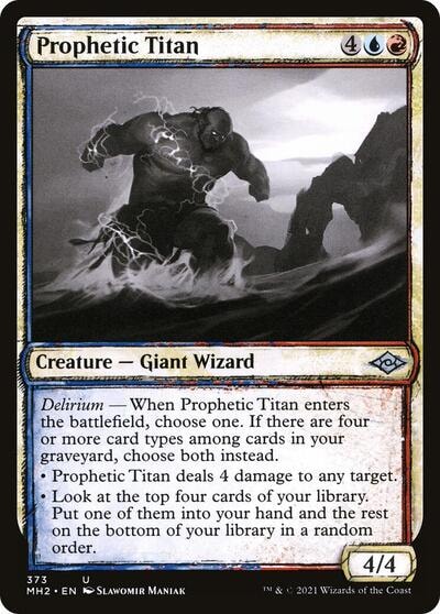Prophetic Titan Showcase (MH2) #373 Uncommon (Lightly Played) Modern Horizons 2 Magic: The Gathering: 2021