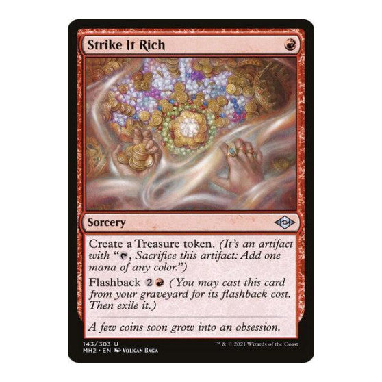 Strike It Rich (MH2) #143 Uncommon (Lightly Played) Modern Horizons 2 Magic: The Gathering: 2021
