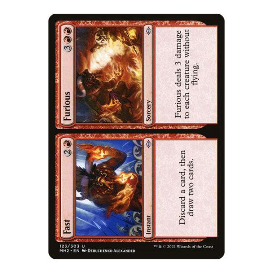 Fast Furious (MH2) #123 Uncommon (Lightly Played) Modern Horizons 2 Magic: The Gathering: 2021