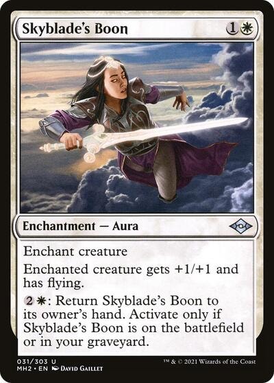 Skyblades Boon (MH2) #31 Uncommon (Lightly Played) Modern Horizons 2 Magic: The Gathering: 2021