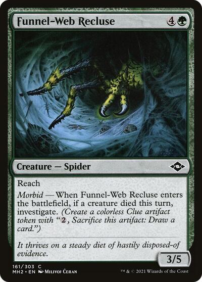 Funnel Web Recluse (MH2) #161 Common (Lightly Played) Modern Horizons 2 Magic: The Gathering: 2021