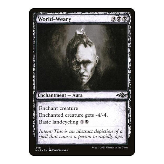 World-Weary (Showcase) (MH2) #348 Common (Lightly Played) Modern Horizons 2 Magic: The Gathering: 2021